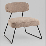 Кресло лаунж Kate букле капучино варинант исполнения - 1 | Loft Concept в Орле