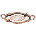 Поднос декоративный с фигурками птиц Mirror Surface Bronze варинант исполнения - 1 | Loft Concept в Орле