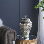 Ваза из стекла с крышкой и декоративными узорами Chinoiserie Ceramics варинант исполнения - 7 | Loft Concept в Орле