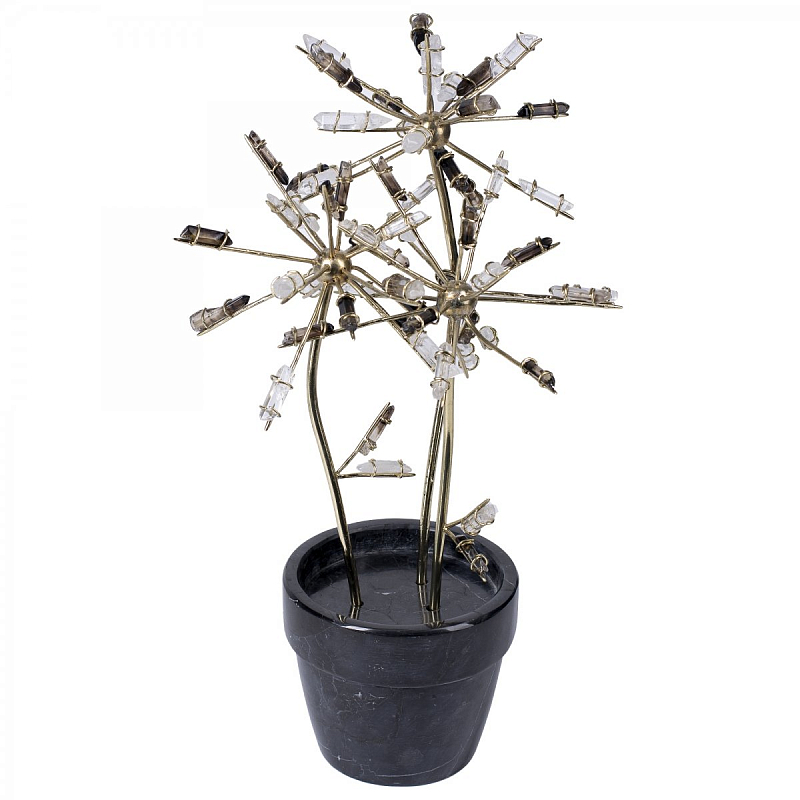 Статуэтка BAUBLE BLOSSOMS marble flower Черный Статуэтка BAUBLE BLOSSOMS marble flower Черный в Орле | Loft Concept