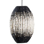 Подвесной светильник вертикальной овальной формы украшенный круглыми бусинами Gradient Oval Pendant Lamp  варинант исполнения - 1 | Loft Concept в Орле