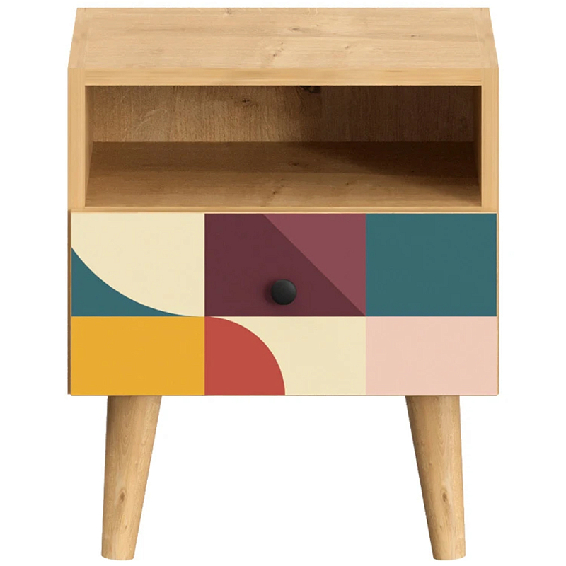 Прикроватная тумба с изображением на ящике Elise Nightstand Мульти Древесина Прикроватная тумба с изображением на ящике Elise Nightstand Мульти Древесина в Орле | Loft Concept