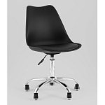 Офисный стул на металлическом основании EGGERY Black пластик варинант исполнения - 1 | Loft Concept в Орле