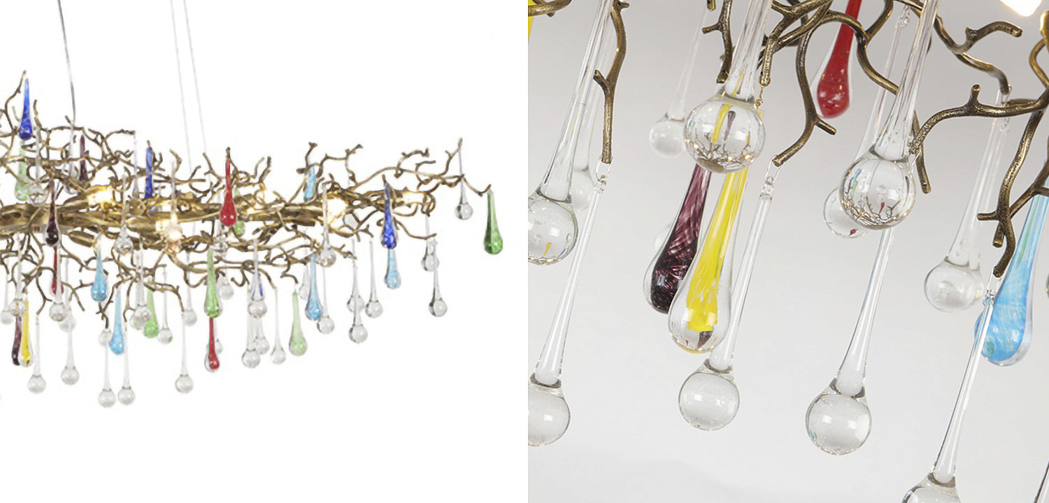 Люстра Waterfall Chandelier Colored Drops Люстра Waterfall Chandelier Colored Drops - Loft-Concept в Орле