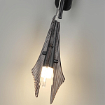 Бра черного цвета с плафоном из рельефного стекла Glass Pod варинант исполнения - 9 | Loft Concept в Орле