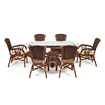 Комплект обеденный из ротанга Eloise grand варинант исполнения - 1 | Loft Concept в Орле