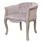 Кресло низкое в стиле прованс Розовый Велюр Louis French Armchair  варинант исполнения - 3 | Loft Concept в Орле