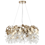 Люстра с декоративными подвесками из прозрачного стекла в форме монеток FAIRYTREE Light варинант исполнения - 6 | Loft Concept в Орле