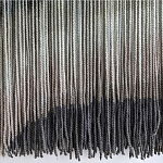 Пейзаж из нитей Макраме Wall decor Black and White Landscape варинант исполнения - 4 | Loft Concept в Орле