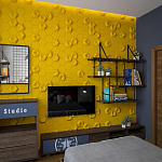 Гипсовая 3D Панель M-41 A, B варинант исполнения - 3 | Loft Concept в Орле