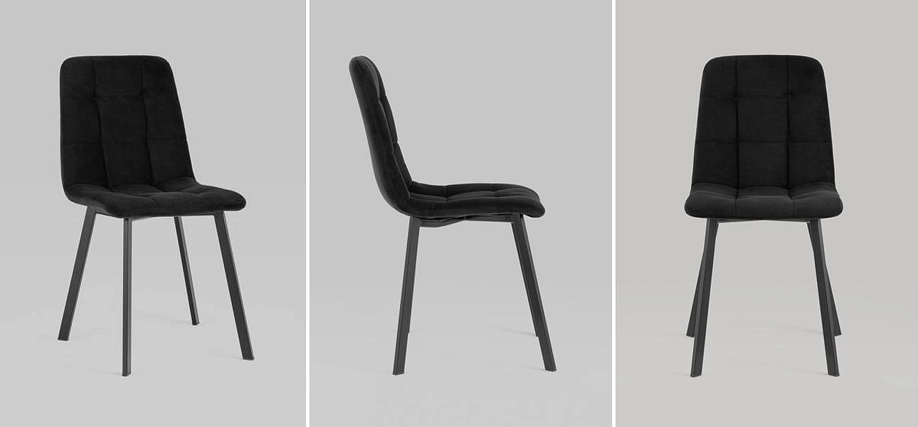 Стул NANCY S Chair Черный Велюр Стул NANCY S Chair Черный Велюр - Loft-Concept в Орле