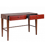 Стол письменный из массива бука с 2-мя ящиками красный Wenge Light варинант исполнения - 3 | Loft Concept в Орле