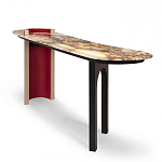 Консоль с овальной столешницей со светодиодной подсветкой Ruby варинант исполнения - 1 | Loft Concept в Орле