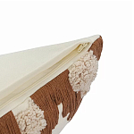 Чехол на подушку с вышивкой в виде геометрических узоров Beige Calista Square варинант исполнения - 3 | Loft Concept в Орле