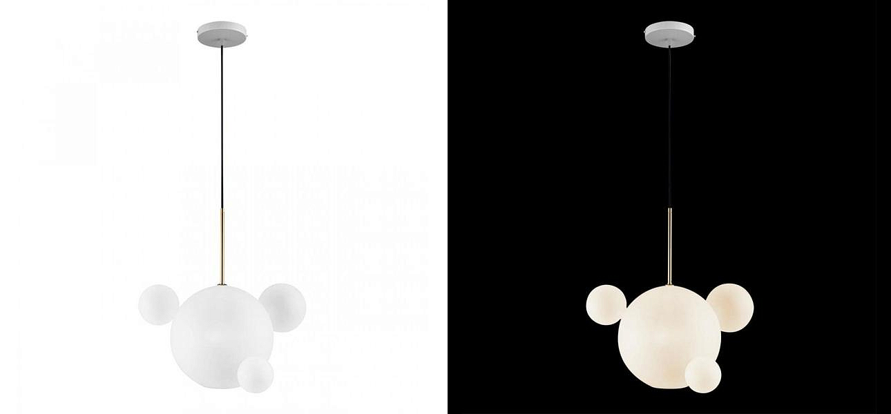 Светильник Giopato & Coombes Bollr Pendant 4 BUBBLE LAMP матовое белое стекло Светильник Giopato & Coombes Bollr Pendant 4 BUBBLE LAMP матовое белое стекло - Loft-Concept в Орле
