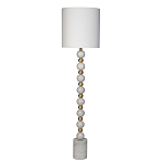Торшер мраморный с белым абажуром Floor lamp Jewelry варинант исполнения - 1 | Loft Concept в Орле