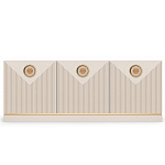 ТВ-тумба с 3-мя фактурными дверцами Satin Furniture варинант исполнения - 2 | Loft Concept в Орле