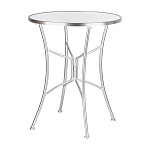 Столик приставной с круглой столешницей на серебристом основании Scenical Table варинант исполнения - 1 | Loft Concept в Орле