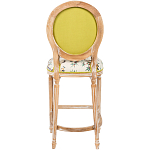 Барный стул из массива бука с изображением птиц и цветов  Beige Green Chinoiserie Garden Chair варинант исполнения - 2 | Loft Concept в Орле