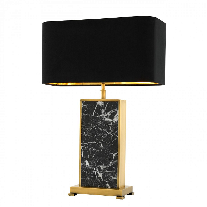 Настольная лампа Eichholtz Table Lamp Arrive Латунь Античная полированная Черный Мрамор Nero Черный Настольная лампа Eichholtz Table Lamp Arrive Латунь Античная полированная Черный Мрамор Nero Черный в Орле | Loft Concept