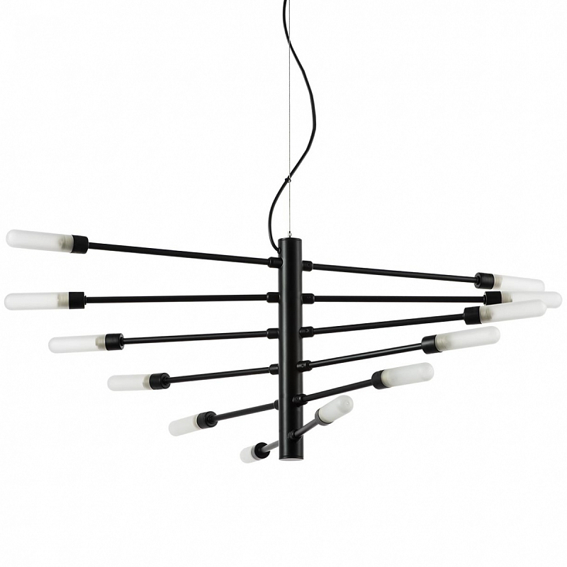 Люстра Gradenigo Chandelier 12 Черный Белый Люстра Gradenigo Chandelier 12 Черный Белый в Орле | Loft Concept