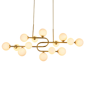 Люстра подвесная с белыми лампами в форме шара Flute