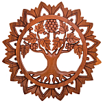 Панно из дерева круглое Osier Panel With Trees варинант исполнения - 1 | Loft Concept в Орле