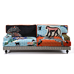 Диван с цветным принтом Qalakabusha Sofa варинант исполнения - 1 | Loft Concept в Орле