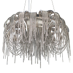 Люстра подвесная круглая с изогнутыми металлическими дугами и ниспадающими цепочками 65 см Atlantis Chain варинант исполнения - 16 | Loft Concept в Орле