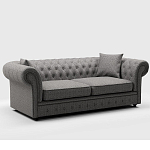 Мебельная ткань Шенилл серый цвет 142 см T4-46 варинант исполнения - 7 | Loft Concept в Орле