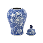 Ваза с крышкой в китайском стиле Гранатовое дерево Blooming Pomegranate варинант исполнения - 4 | Loft Concept в Орле