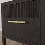 Прикроватная Тумбочка Primo с двумя ящиками Темный орех варинант исполнения - 3 | Loft Concept в Орле