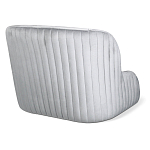 Барный стул со спинкой и подлокотниками на 4-х деревянных ножках Серый Велюр Ava Charm варинант исполнения - 3 | Loft Concept в Орле