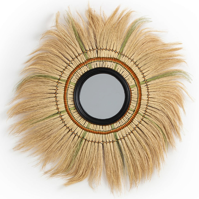Зеркало с бахромой WICKER MIRROR 100 Бежевый Зеркало с бахромой WICKER MIRROR 100 Бежевый в Орле | Loft Concept