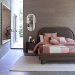 Зеркало овальное Curved Furniture бежевое варинант исполнения - 4 | Loft Concept в Орле