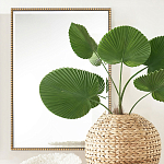 Зеркало прямоугольное в фактурной золотой раме Reflective Fabric варинант исполнения - 5 | Loft Concept в Орле