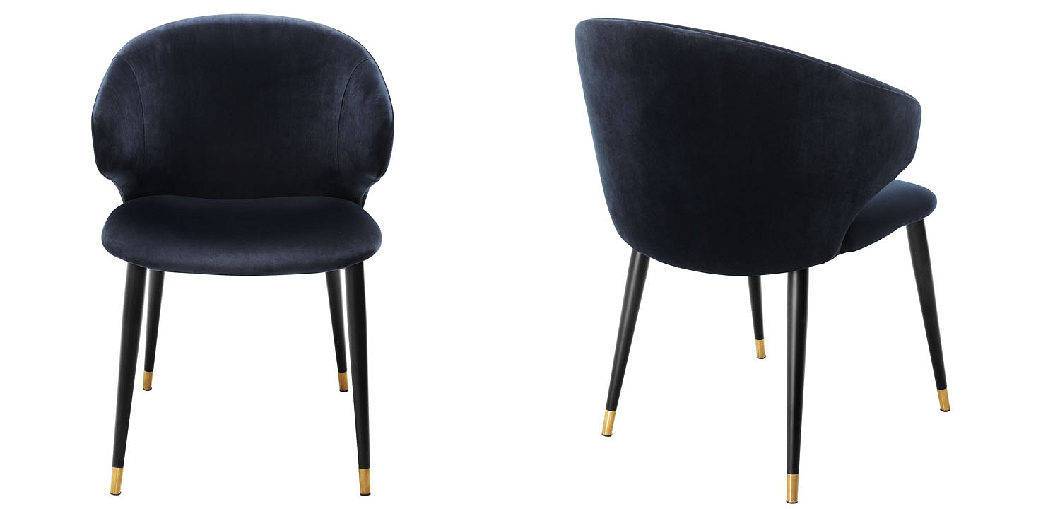 Стул Eichholtz DINING CHAIR VOLANTE blue Стул Eichholtz DINING CHAIR VOLANTE blue - Loft-Concept в Орле