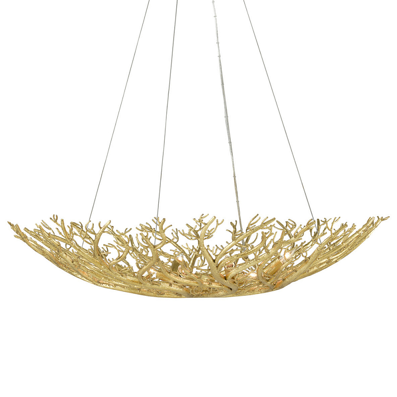 Люстра в форме золотой чаши из кораллов Coral Decor Золотой Люстра в форме золотой чаши из кораллов Coral Decor Золотой в Орле | Loft Concept