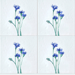 Плитка с узором Васильки варинант исполнения - 1 | Loft Concept в Орле