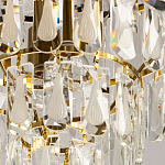 Люстра многоярусная с овальными прозрачными подвесками 36 см Harmonica варинант исполнения - 9 | Loft Concept в Орле