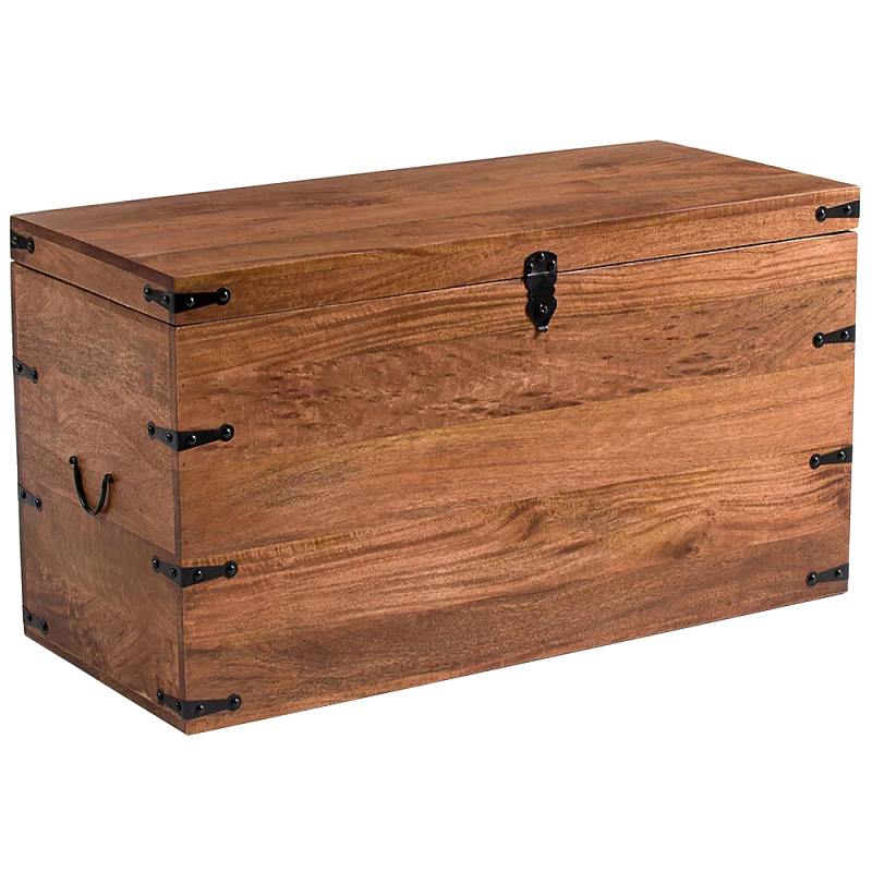 Деревянный сундук из массива манго Mango Wooden Chest Brown Коричневый Деревянный сундук из массива манго Mango Wooden Chest Brown Коричневый в Орле | Loft Concept