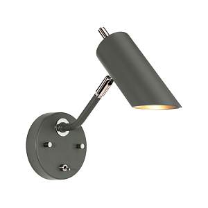 Бра с цилиндрическим плафоном и круглым основанием с выключателем Elstead Lighting