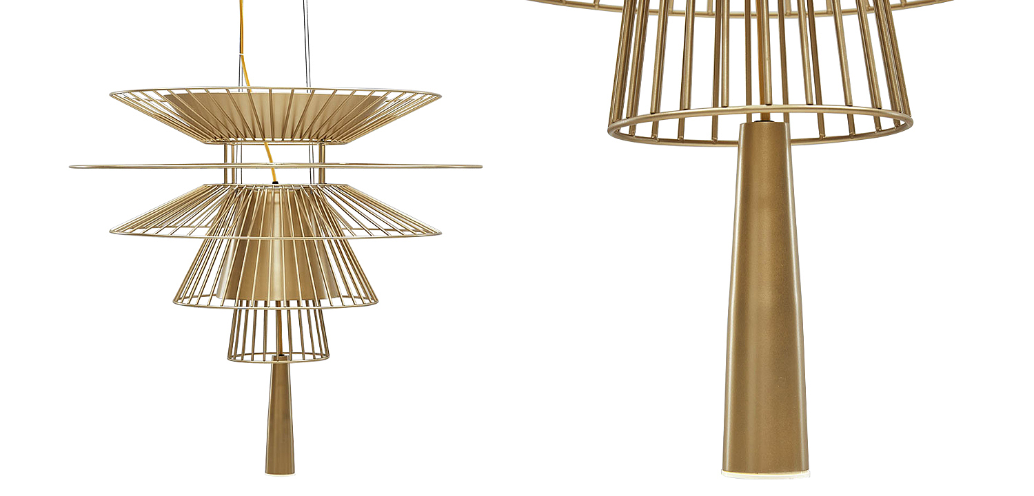 Люстра с металлическим плафоном Shade Metal Chandelier Люстра с металлическим плафоном Shade Metal Chandelier - Loft-Concept в Орле