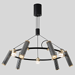 Люстра круглая с 9-ю цилиндрическими плафонами на магнитном креплении Bronze Concert варинант исполнения - 3 | Loft Concept в Орле