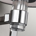 Бра цвета хром с белым цилиндрическим стеклянным плафоном Feiss варинант исполнения - 4 | Loft Concept в Орле