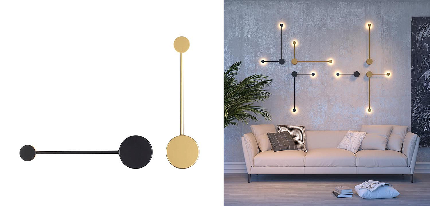 Бра Pin Wall Light Black 40 Бра Pin Wall Light Black 40 - Loft-Concept в Орле