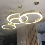 Люстра Light Ring Horizontal Латунь варинант исполнения - 2 | Loft Concept в Орле