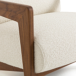 Кресло Avalon White Boucle из массива ореха варинант исполнения - 5 | Loft Concept в Орле