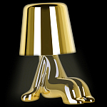 Настольная лампа фигурная цвета золото с гладким абажуром Высота 16 см Sophia варинант исполнения - 3 | Loft Concept в Орле