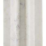 Настольная лампа мраморная с тканевым цилиндрическим абажуром Sharpened варинант исполнения - 1 | Loft Concept в Орле